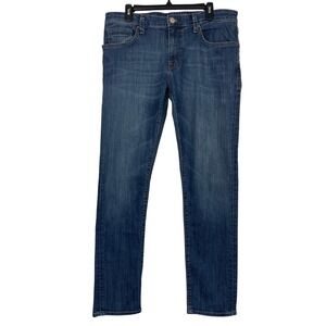 Mavi Jake Regular Rise Slim Leg Mens 34x32 Stretch Dark Wash Denim Blue Jeans